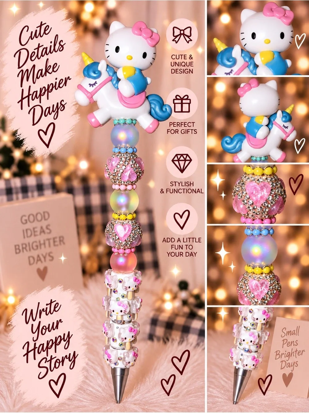 Hello Kitty Unicorn Sanrio Ballpoint custom pen